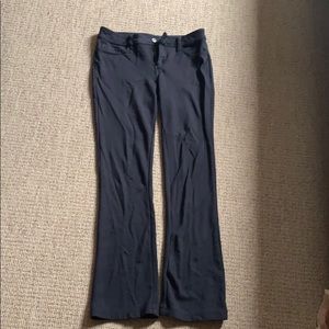 Stretchy black legging material work pants